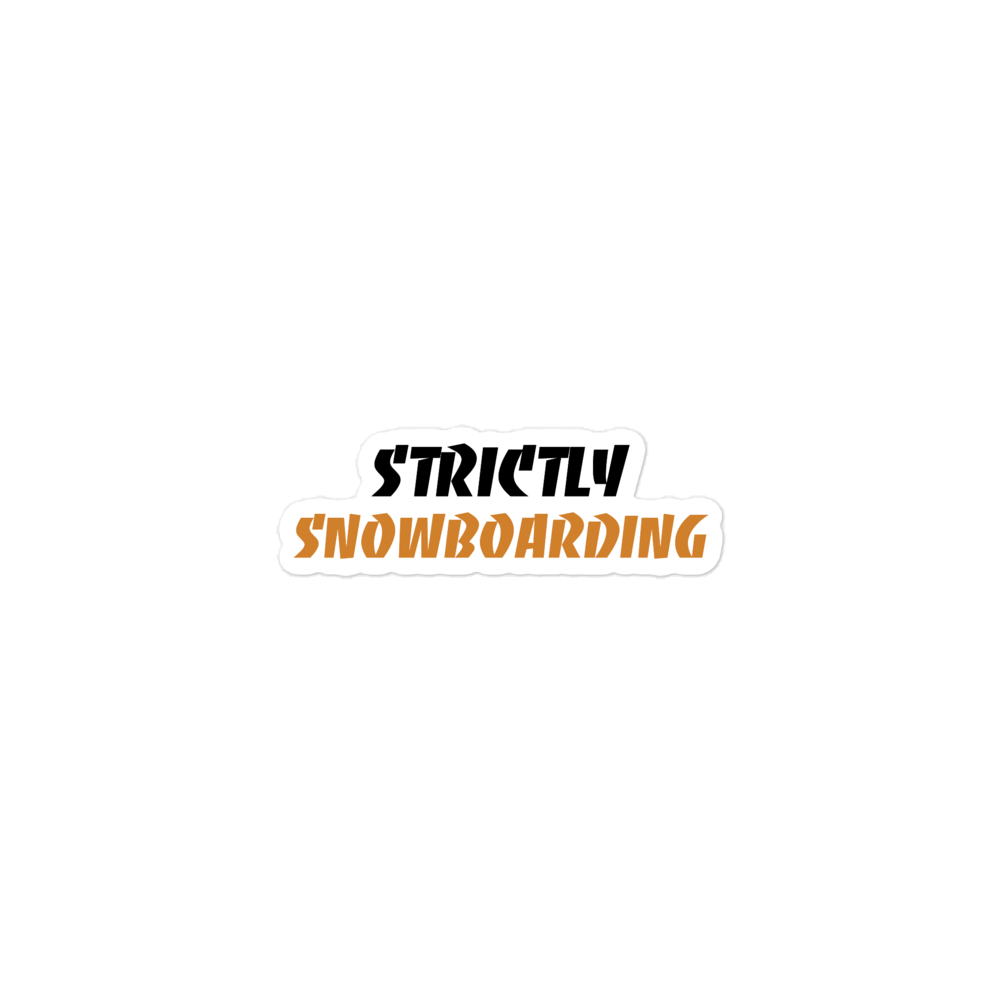 Strictly Stickers - Strictly Snowboarding