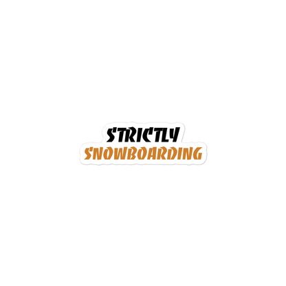 Strictly Stickers - Strictly Snowboarding