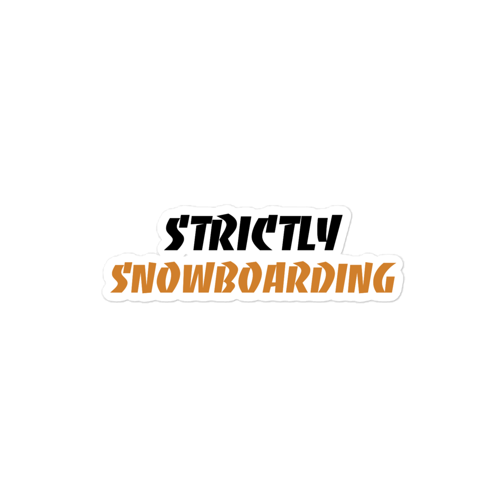 Strictly Stickers - Strictly Snowboarding